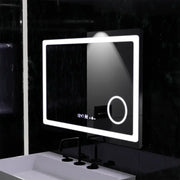 Oglinda LED Rectangulara, 90x60cm, Souverain MotionGlow Marcello, Sistem Dezaburire, Ceas & Termometru, Lupa Cosmetica, Dimabila Oglinzi Marcello Default Title Alessandro Design