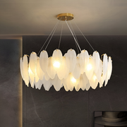 Lampadario in cristallo VICOMTE Eleganza, 6x E14, diametro 50 cm, oro, altezza regolabile Lampadari in cristallo Titolo predefinito Alessandro Design