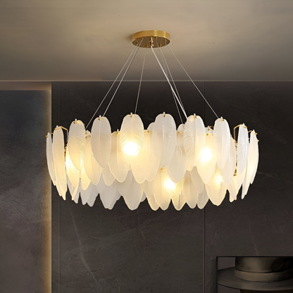 Lampadario in cristallo VICOMTE Eleganza, 6x E14, diametro 50 cm, oro, altezza regolabile Lampadari in cristallo Titolo predefinito Alessandro Design
