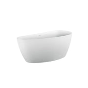 Vasca Da Bagno Freestanding, Semiovale, Acrilico, Bianco, 150×72×60 Cm Vasche Da Bagno Freestanding Titolo predefinito Alessandro Design