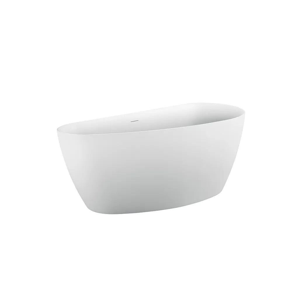 Vasca Da Bagno Freestanding, Semiovale, Acrilico, Bianco, 150×72×60 Cm Vasche Da Bagno Freestanding Titolo predefinito Alessandro Design