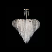 Lampadario in cristallo Adan, 8xE27, argento, metallo e cristallo Lampadari classici Titolo predefinito Alessandro Design