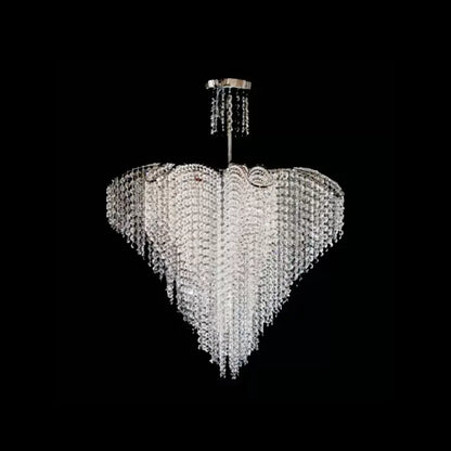 Lampadario in cristallo Adan, 8xE27, argento, metallo e cristallo Lampadari classici Titolo predefinito Alessandro Design