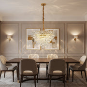 Candelabru Cristal WINDSOR Supremo 10xE14, Diametru 80cm, Auriu Lucios, Inaltime Reglabila Candelabre Cristal Default Title Alessandro Design