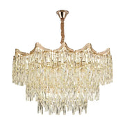 Lampadario di cristallo Diametro 78 cm, 20x E27, Oro, Altezza regolabile Lampadari di cristallo Titolo predefinito Alessandro Design