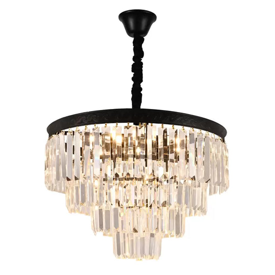 Candelabri di cristallo Frank 10x E27 Candelabri di cristallo neri Titolo predefinito Alessandro Design