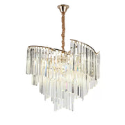 Candelabro in cristallo TRIANON Magno 10x E27, diametro 56 cm, oro lucido, altezza regolabile Candelabro in cristallo Titolo predefinito Alessandro Design