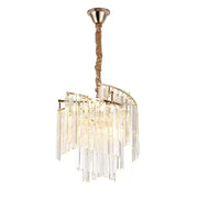 Lampadario in Cristallo TRIANON Nobile 5x E27, Diametro 38cm, Oro Lucido, Altezza Regolabile Lampadari in Cristallo Titolo predefinito Alessandro Design