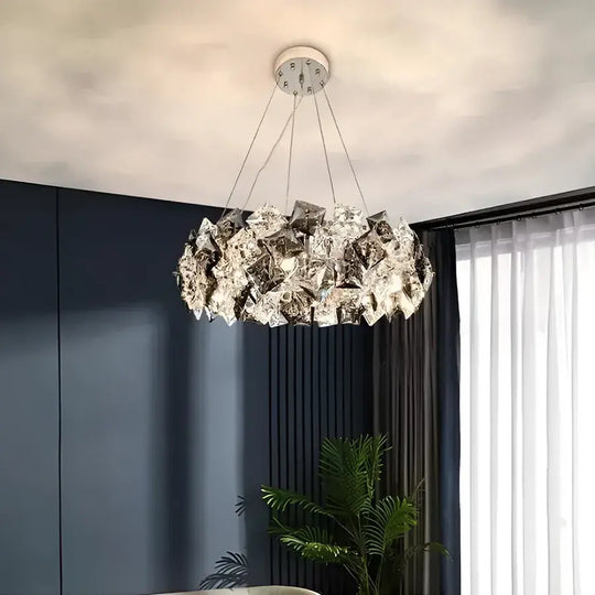 Candelabri in cristallo Hefe 4x E27 Candelabri in cristallo argento Titolo predefinito Alessandro Design