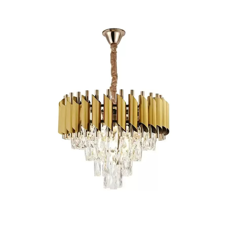 Candelabri Salvador Cristal 4x E27 Candelabri Cristal dorati Titolo predefinito Alessandro Design