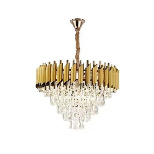 Candelabri di cristallo Sam 7x E27 Candelabri di cristallo dorati Titolo predefinito Alessandro Design