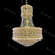 Candelabro Selim Cristal 14x E14 Candelabro in cristallo dorato Titolo predefinito Alessandro Design