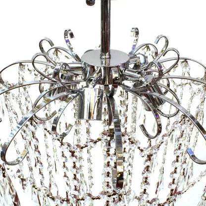 Lampadario in cristallo EDINBURGH Eleganza, 5xE27, diametro 47 cm, cromo lucido Lampadari classici Titolo predefinito Alessandro Design