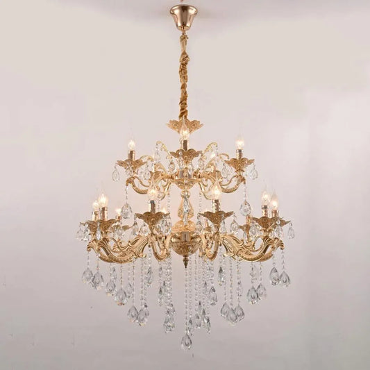 Candelabri Hasan 15x E14 Candelabri classici in oro Titolo predefinito Alessandro Design