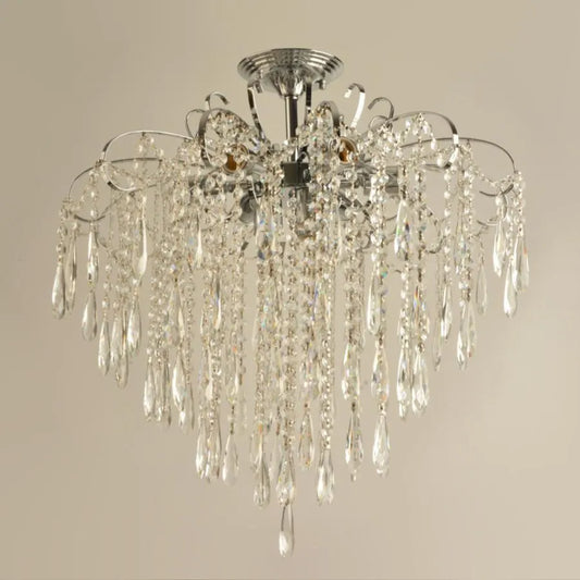 Candelabro in cristallo EGO 9x E27, diametro 60 cm, candelabro in cristallo cromato lucido Titolo predefinito Alessandro Design