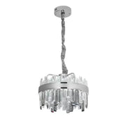 Lampadario LED in cristallo con telecomando Miguel 92W Dimmerabile Lampadario in cristallo argento Titolo predefinito Alessandro Design