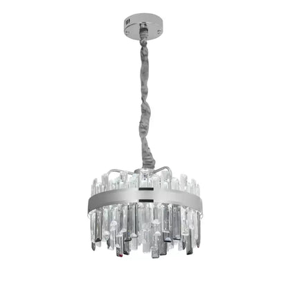 Lampadario LED in cristallo con telecomando Miguel 92W Dimmerabile Lampadario in cristallo argento Titolo predefinito Alessandro Design