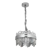 Lampadario LED in cristallo con telecomando Miguel 92W Dimmerabile Lampadario in cristallo argento Titolo predefinito Alessandro Design