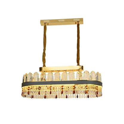 Lampadario LED Pollux con telecomando, 156W, diametro 80cm, oro, cristallo, candelabro Cristal dimmerabile Titolo predefinito Alessandro Design