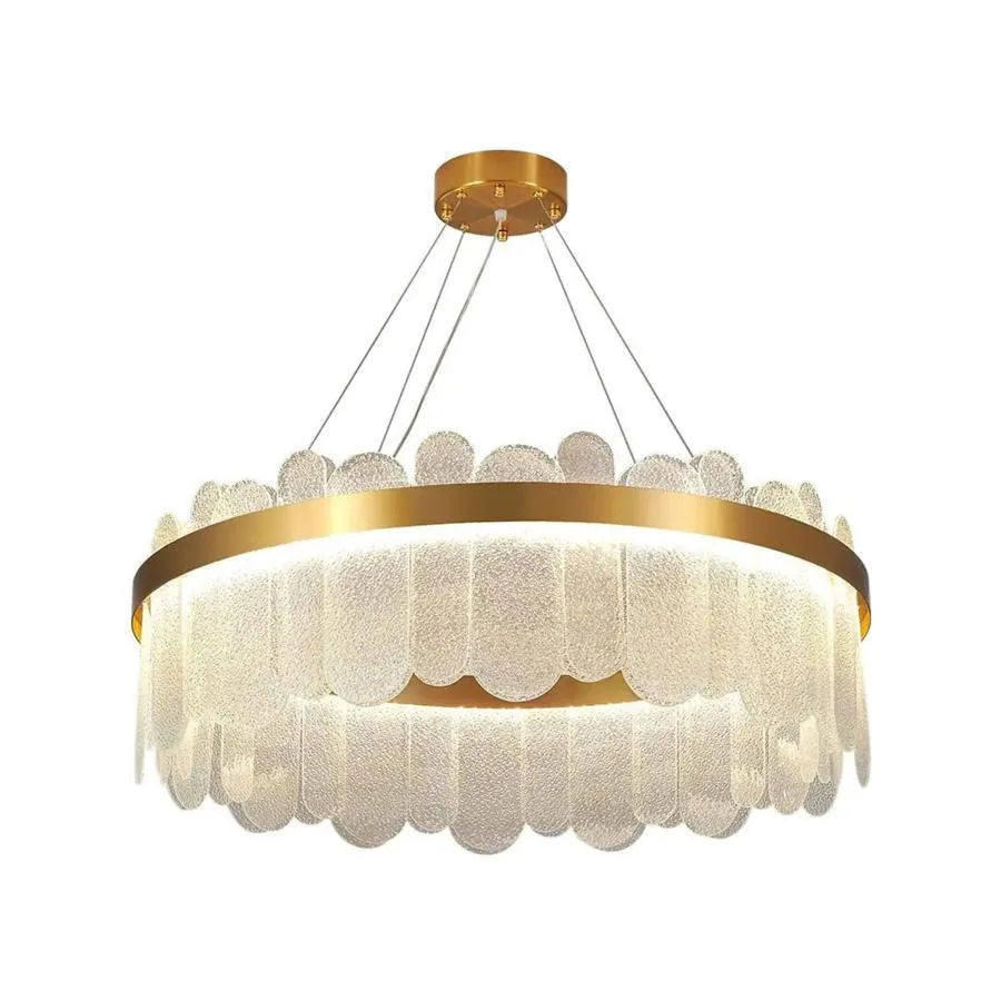 Lampadario LED con Telecomando Alvaro 128W Dimmerabile Candelabro Dorato Cristal Titolo predefinito Alessandro Design