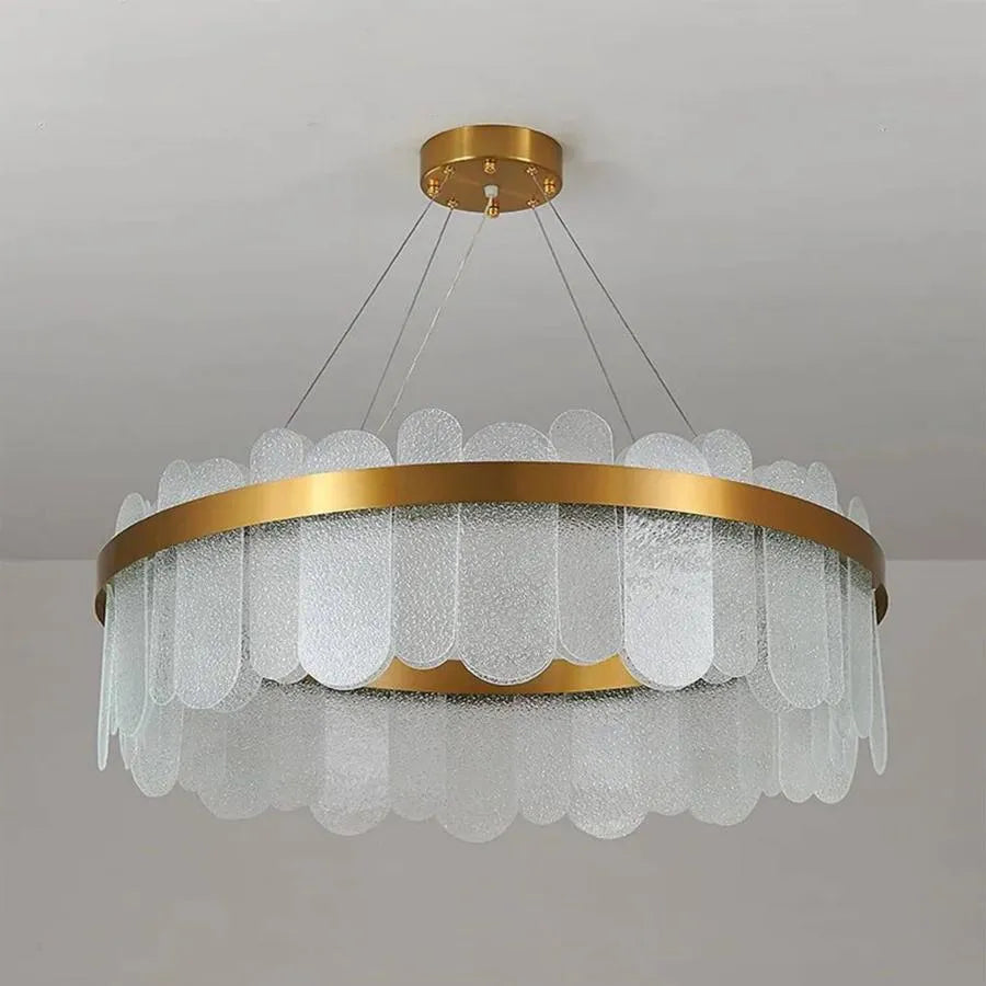 Lampadario LED con Telecomando Alvaro 128W Dimmerabile Candelabro Dorato Cristal Titolo predefinito Alessandro Design
