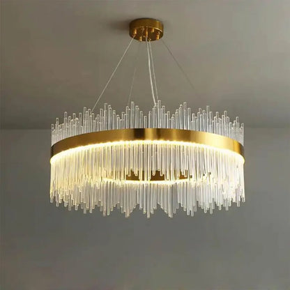 Lampadario LED con Telecomando Gonzalo 98W Dimmerabile Candelabro Oro Cristal Titolo predefinito Alessandro Design