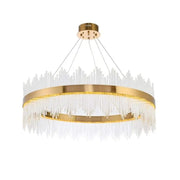 Lampadario LED con Telecomando Gonzalo 98W Dimmerabile Candelabro Oro Cristal Titolo predefinito Alessandro Design