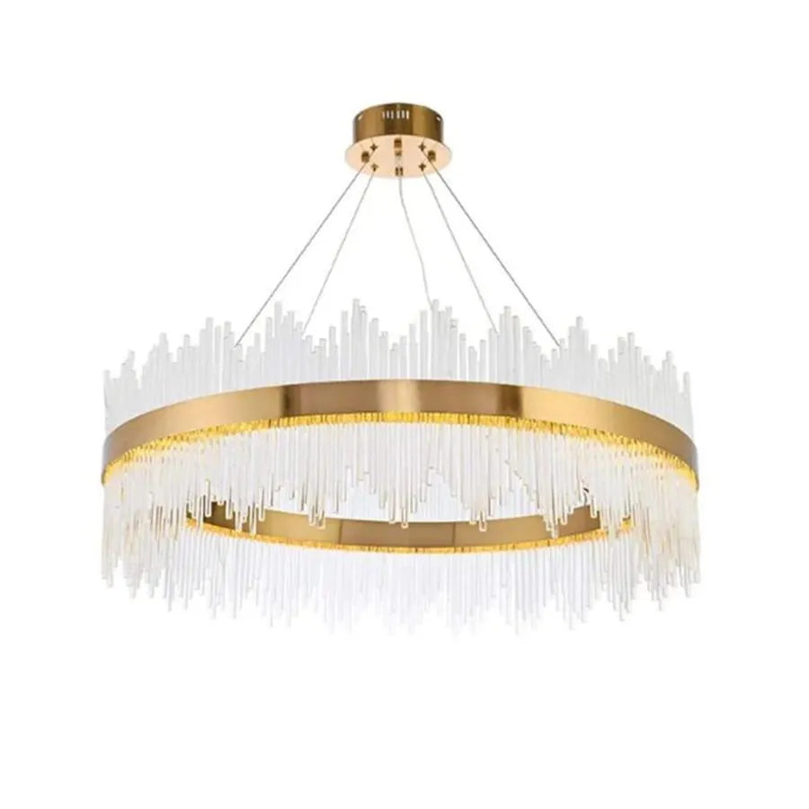 Lampadario LED con Telecomando Gonzalo 98W Dimmerabile Candelabro Oro Cristal Titolo predefinito Alessandro Design
