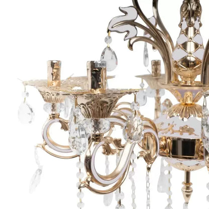 Candelabro Ludovico, 8xE14, Candelabri classici in oro, metallo e cristallo Titolo predefinito Alessandro Design