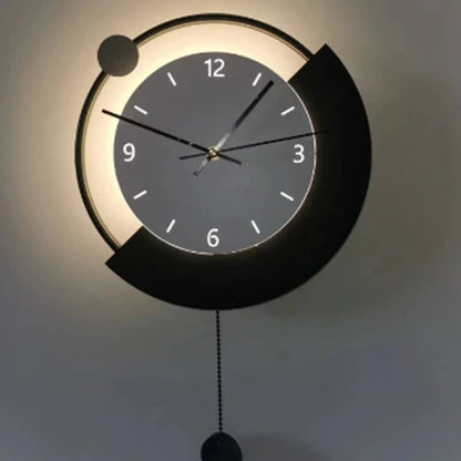 Lampada da parete decorativa a LED ARC Ø30 cm Luce fredda/neutra/calda Nera