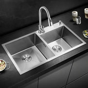 Lavello da Cucina in Acciaio Inox 80x45 cm Lavelli Argento Titolo predefinito Alessandro Design