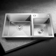 Lavello da Cucina in Acciaio Inox 80x45 cm Lavelli Argento Titolo predefinito Alessandro Design