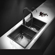 Lavello da cucina in acciaio inox 82x45 cm Grigio scuro Titolo predefinito Alessandro Design