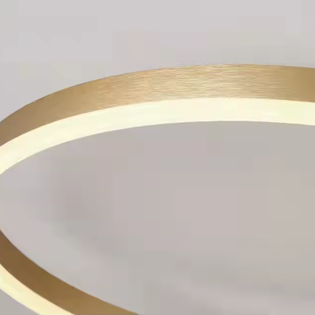 Lustra LED cu telecomanda RIGA LILITH 68W, 3 Cercuri, lumina Rece/Calda/Neutra, Dimabila, Auriu Lucios Lustre LED cu Telecomanda Default Title Alessandro Design