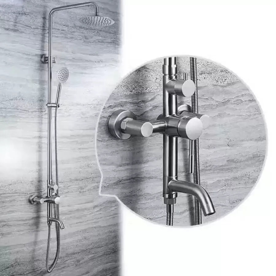Colonna doccia, Acciaio inossidabile SUS304, satinato, Rubinetti e colonne doccia LY003 Titolo predefinito Alessandro Design