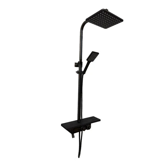 Colonna doccia con display LCD in acciaio inox nero SJG/008 Titolo predefinito Alessandro Design