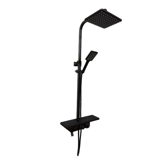 Colonna doccia con display LCD in acciaio inox nero SJG/008 Titolo predefinito Alessandro Design