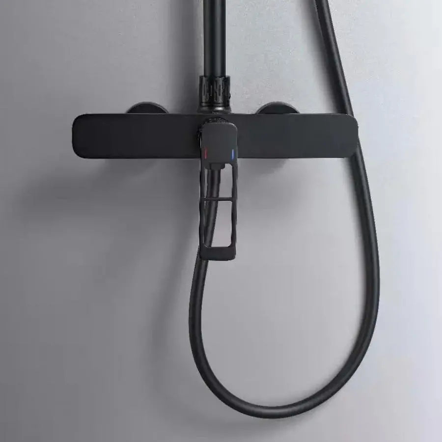 Colonna Doccia, Ottone Sanitario, Nero, 9710H Rubinetti E Colonne Doccia Titolo predefinito Alessandro Design