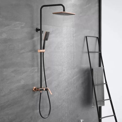 Colonna Doccia, Ottone Sanitario, Nero con Oro Rosa, 10010H-M Rubinetti e Colonne Doccia Titolo predefinito Alessandro Design