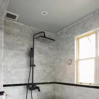 Colonna doccia con soffione e calotta di regolazione, ottone sanitario, nero, 9920H Rubinetti e colonne doccia Titolo predefinito Alessandro Design