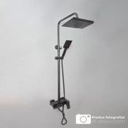 Colonna doccia con soffione e calotta di regolazione, ottone sanitario, nero, 9920H Rubinetti e colonne doccia Titolo predefinito Alessandro Design