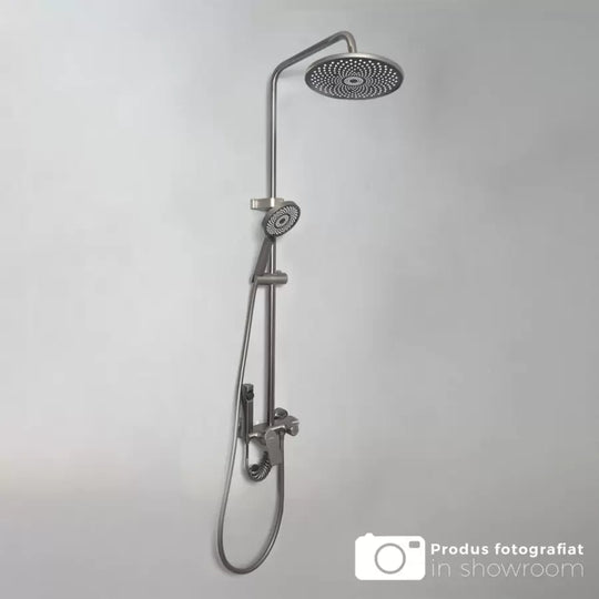 Colonna Doccia in Acciaio Inox Grigio Scuro OD3902 Titolo predefinito Alessandro Design
