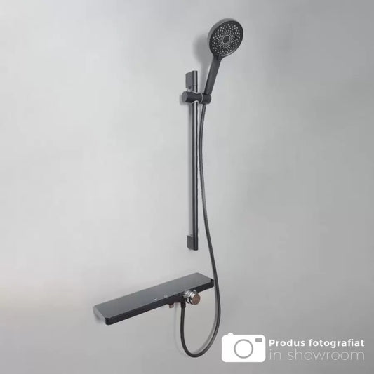 Colonna Doccia in Acciaio Inox Lucido Argento Nero 11211H Rubinetti e Colonne Doccia Titolo predefinito Alessandro Design
