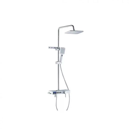 Colonna Doccia Display LCD Acciaio Inox Bianco Argento SJG/007 Rubinetti e Colonne Doccia Titolo predefinito Alessandro Design