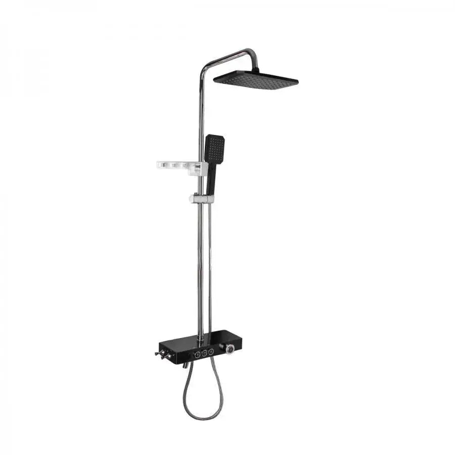 Colonna Doccia Display LCD Acciaio Inox Nero Argento SJG/003 Rubinetti e Colonne Doccia Titolo predefinito Alessandro Design