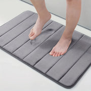 Tappetino da bagno, 50x80 cm, grigio, antiscivolo, assorbente. Titolo predefinito Alessandro Design