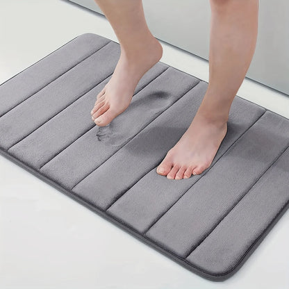 Tappetino da bagno, 50x80 cm, grigio, antiscivolo, assorbente. Titolo predefinito Alessandro Design