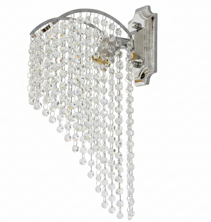 Lampada Cristal Ander 1x E14 Cromo Lucido