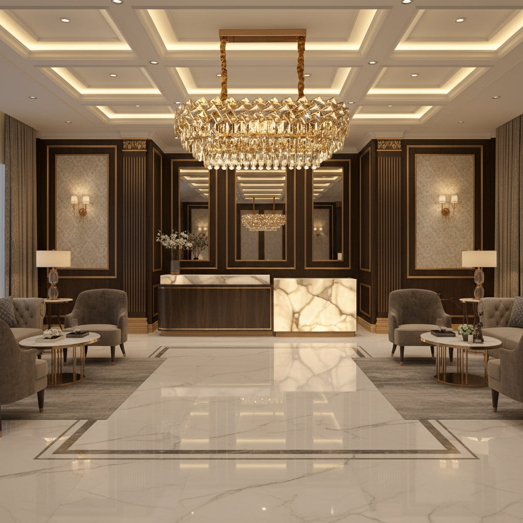 Lampadario di cristallo WINDSOR Regalis 10x E14, Oro lucido, Altezza regolabile Lampadari di cristallo Titolo predefinito Alessandro Design