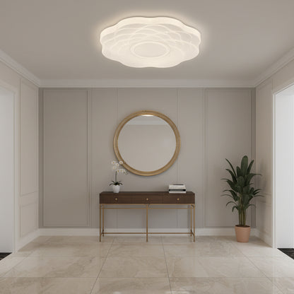 Plafoniera LED Flower 23 cm, 22W, 3000K / 4000K / 6000K, Plafoniere LED bianche, in metallo e acrilico Titolo predefinito Alessandro Design